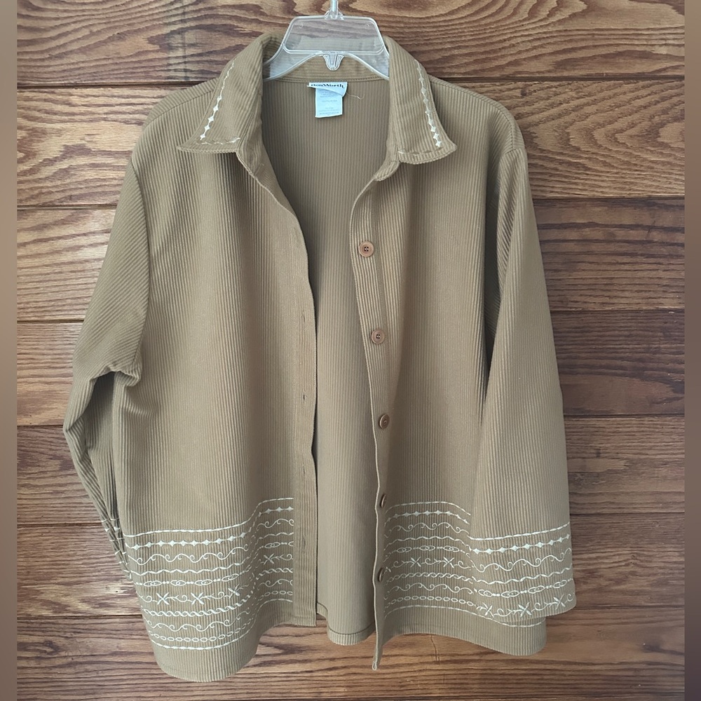 BonWorth Tan Embroidered Jacket